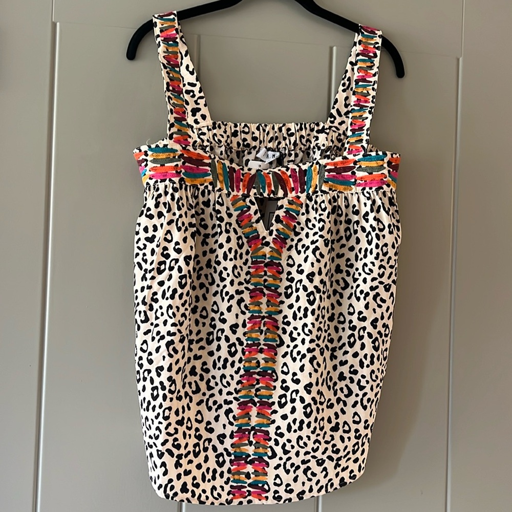 NWT Cheetah Print Babydoll Tank